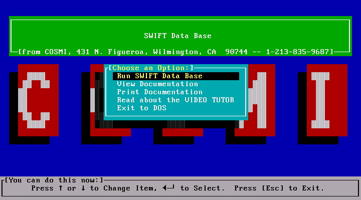 Cosmi Swift Data Base 1.01 - Splash
